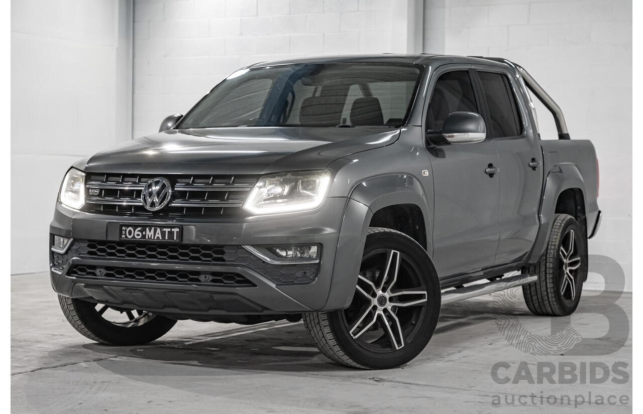03/2017 Volkswagen Amarok TDI550 Highline (4x4) 2H MY17 4d Dual Cab Utility Metallic Grey Turbo Diesel V6 3.0L