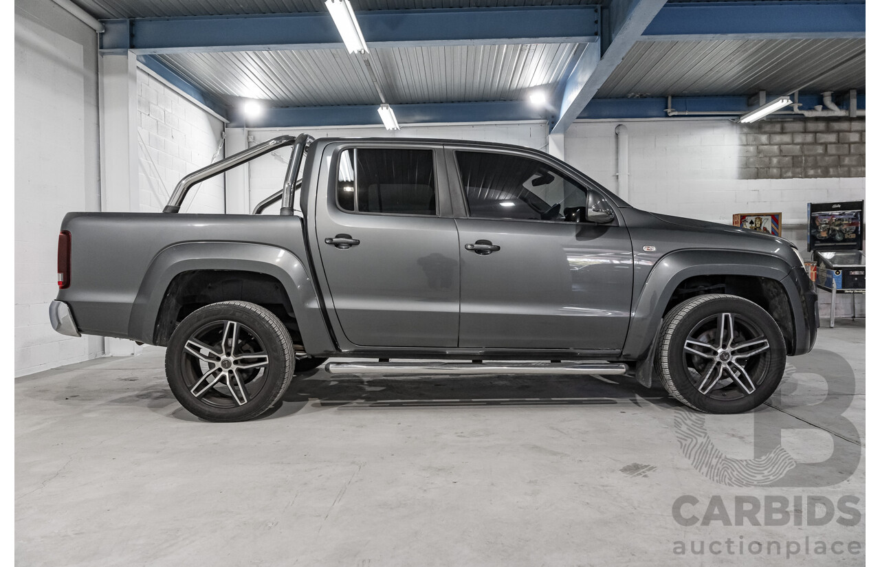 03/2017 Volkswagen Amarok TDI550 Highline (4x4) 2H MY17 4d Dual Cab Utility Metallic Grey Turbo Diesel V6 3.0L