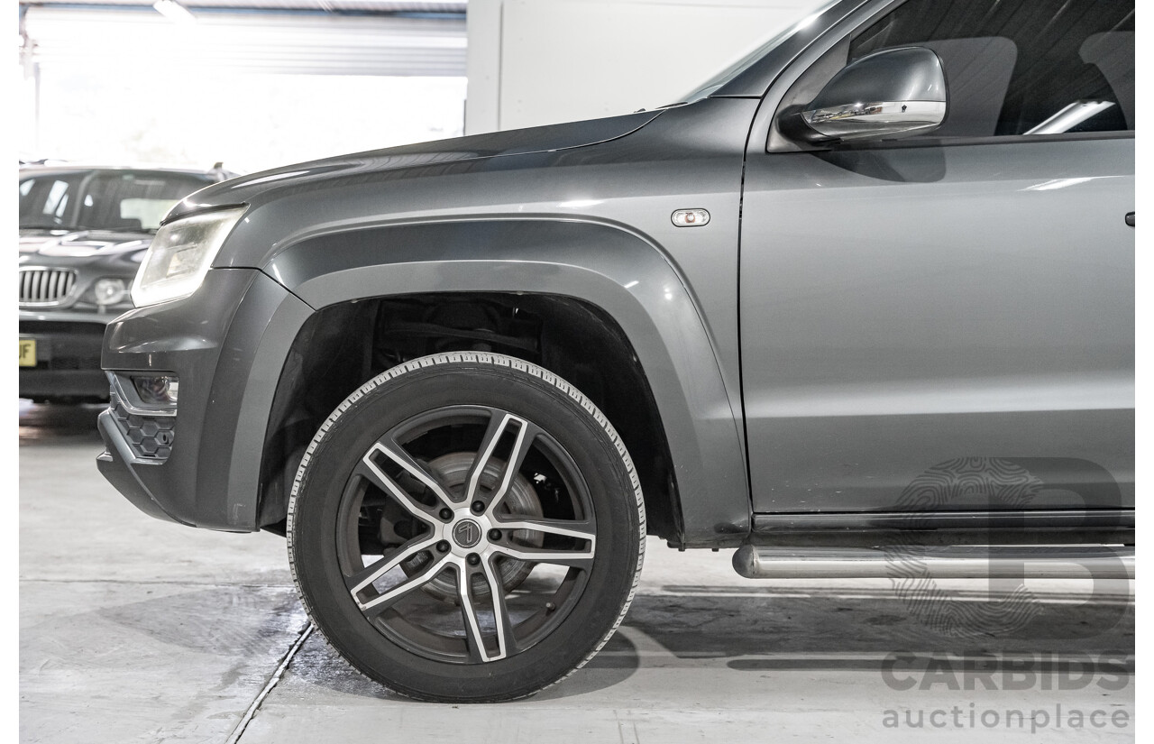 03/2017 Volkswagen Amarok TDI550 Highline (4x4) 2H MY17 4d Dual Cab Utility Metallic Grey Turbo Diesel V6 3.0L