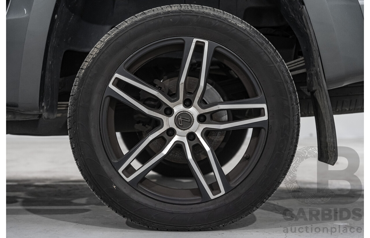 03/2017 Volkswagen Amarok TDI550 Highline (4x4) 2H MY17 4d Dual Cab Utility Metallic Grey Turbo Diesel V6 3.0L