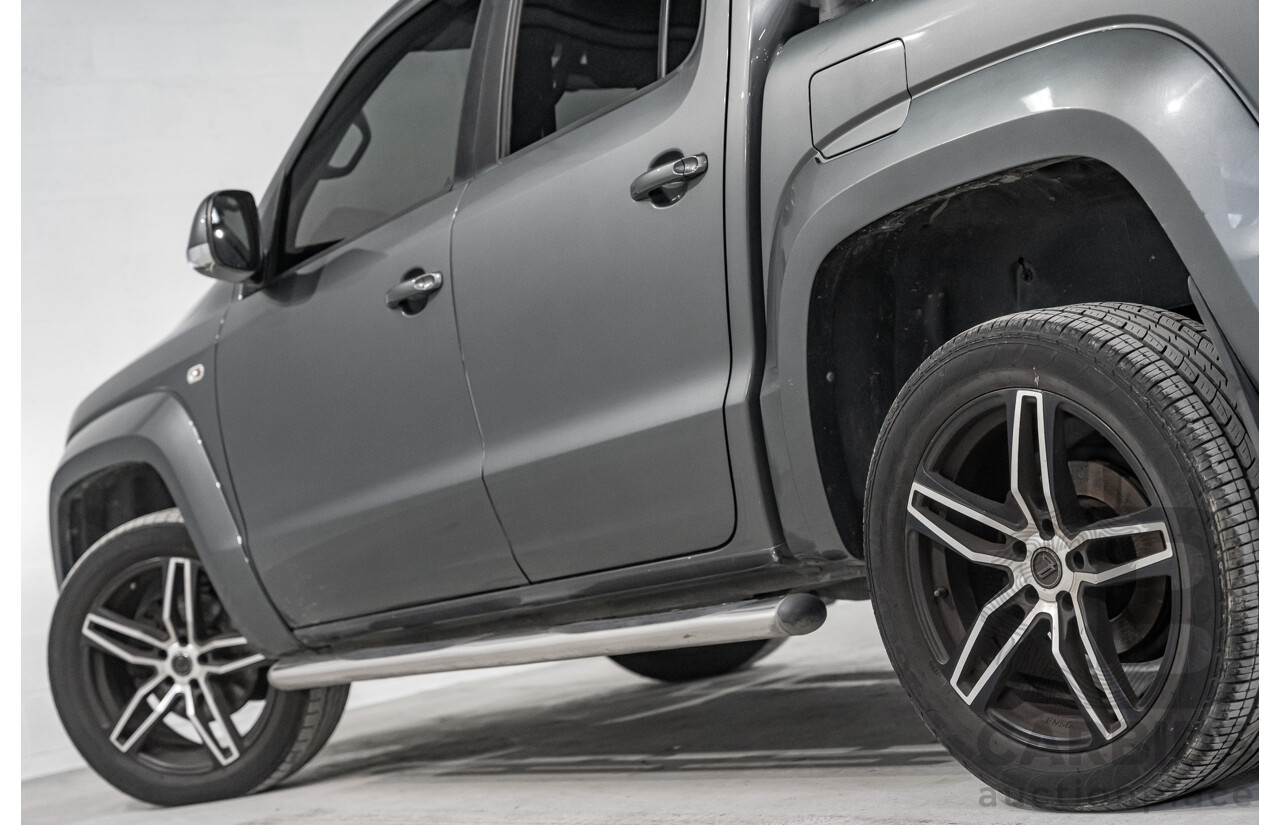 03/2017 Volkswagen Amarok TDI550 Highline (4x4) 2H MY17 4d Dual Cab Utility Metallic Grey Turbo Diesel V6 3.0L