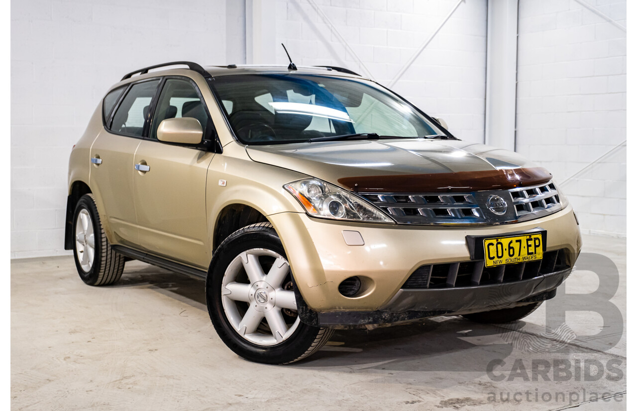 7/2007 Nissan Murano Ti-L (4x4) Z50 4d Wagon Desert Storm Metallic Gold V6 3.5L