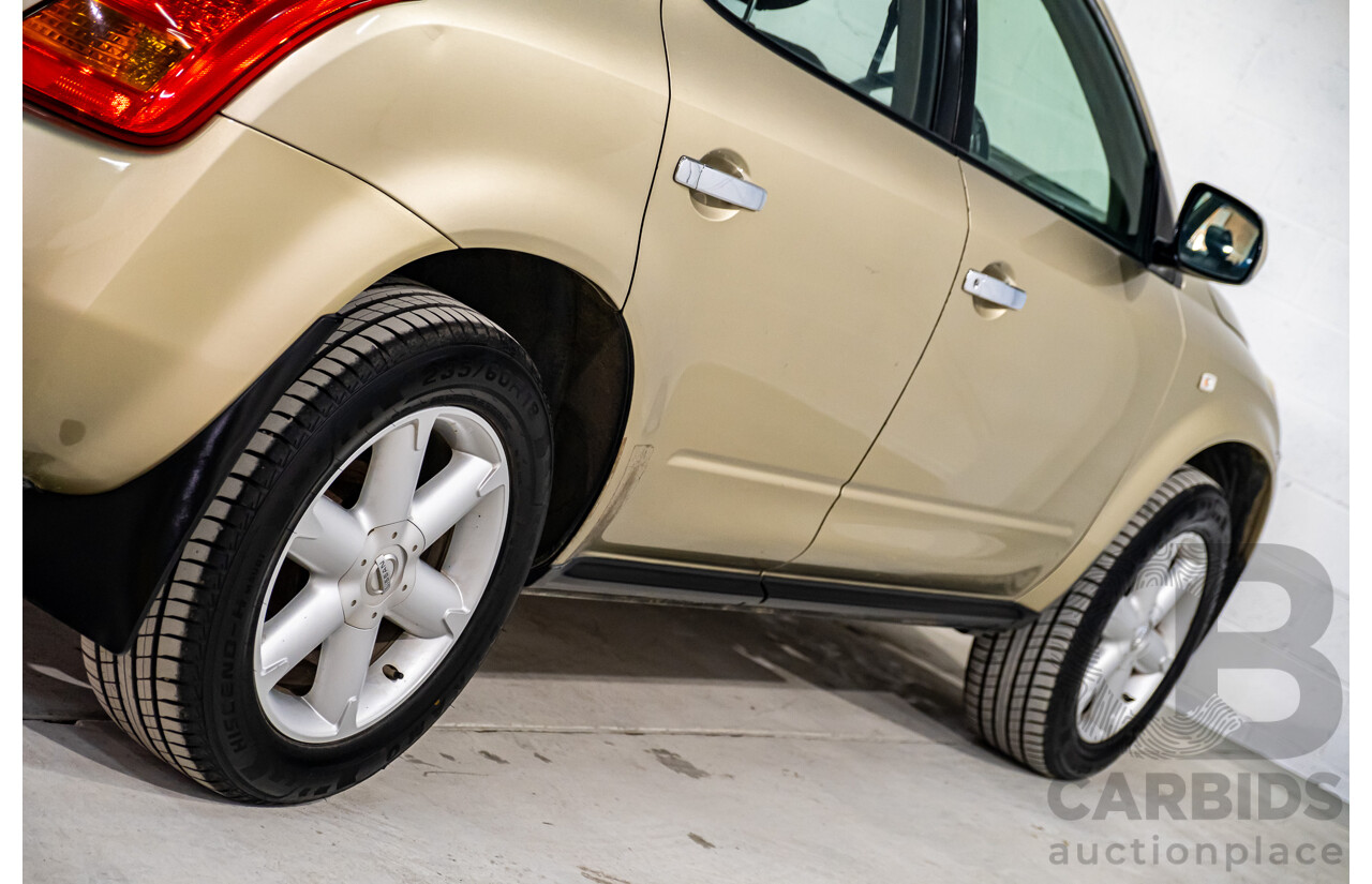 7/2007 Nissan Murano Ti-L (4x4) Z50 4d Wagon Desert Storm Metallic Gold V6 3.5L