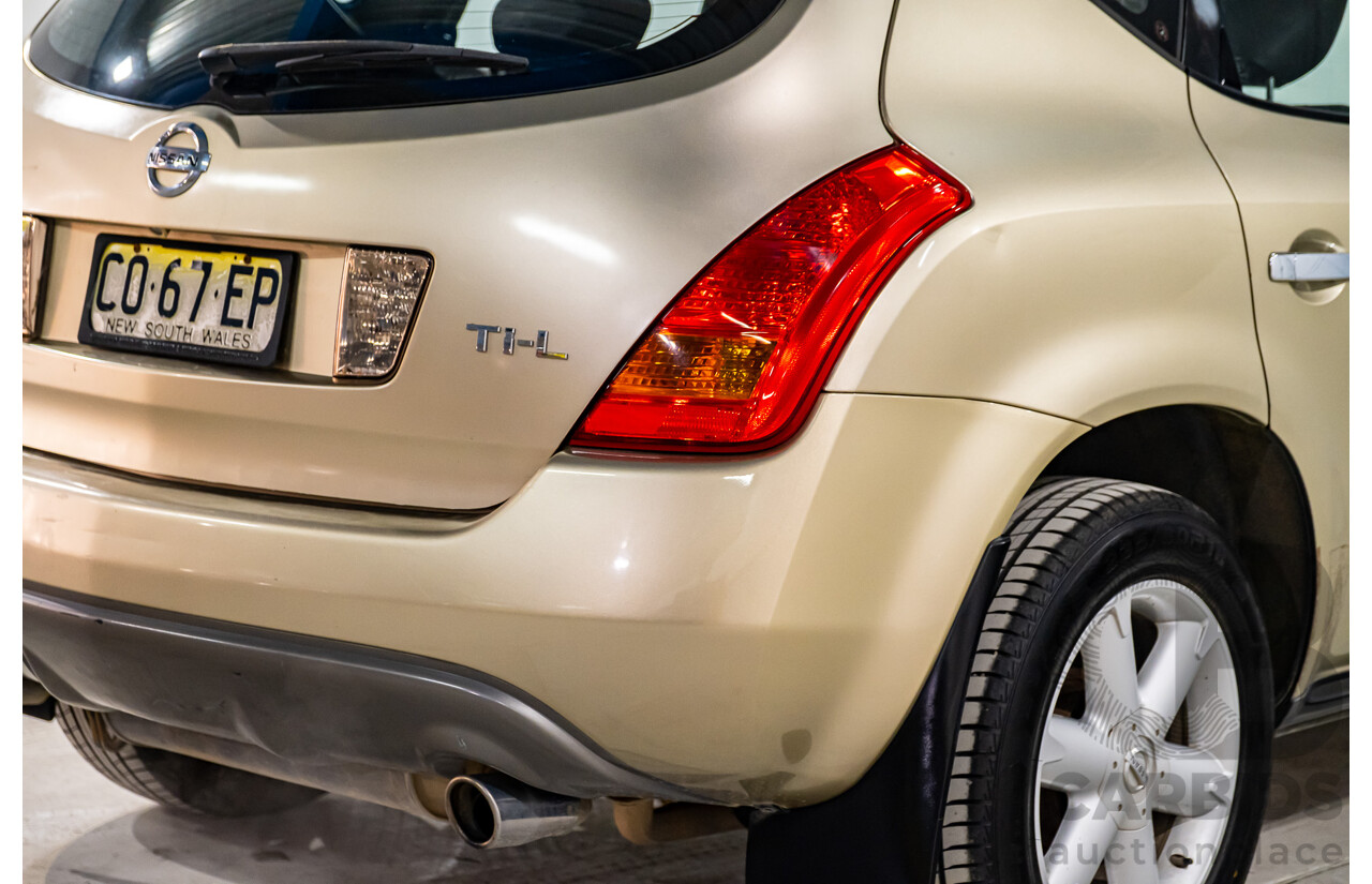 7/2007 Nissan Murano Ti-L (4x4) Z50 4d Wagon Desert Storm Metallic Gold V6 3.5L