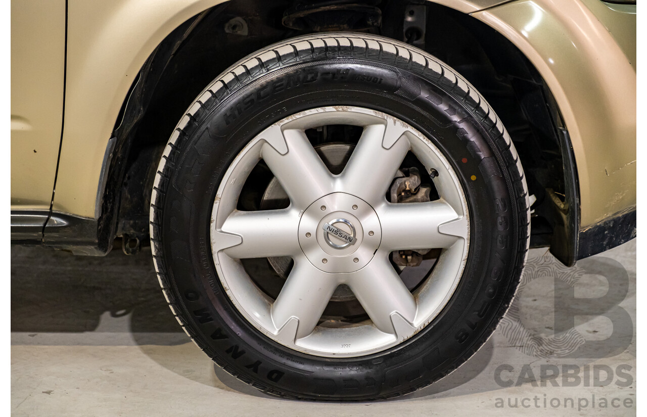 7/2007 Nissan Murano Ti-L (4x4) Z50 4d Wagon Desert Storm Metallic Gold V6 3.5L