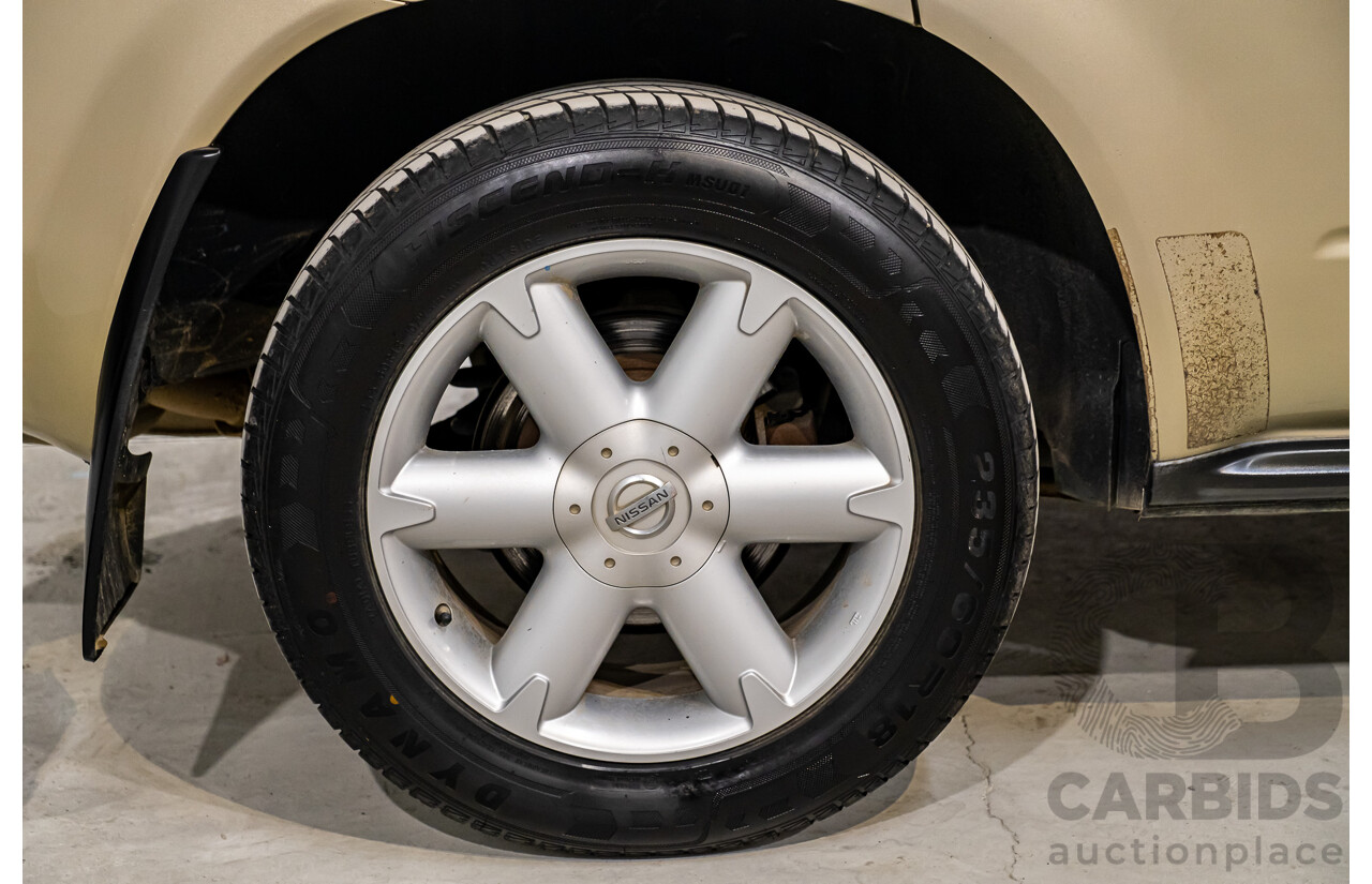 7/2007 Nissan Murano Ti-L (4x4) Z50 4d Wagon Desert Storm Metallic Gold V6 3.5L