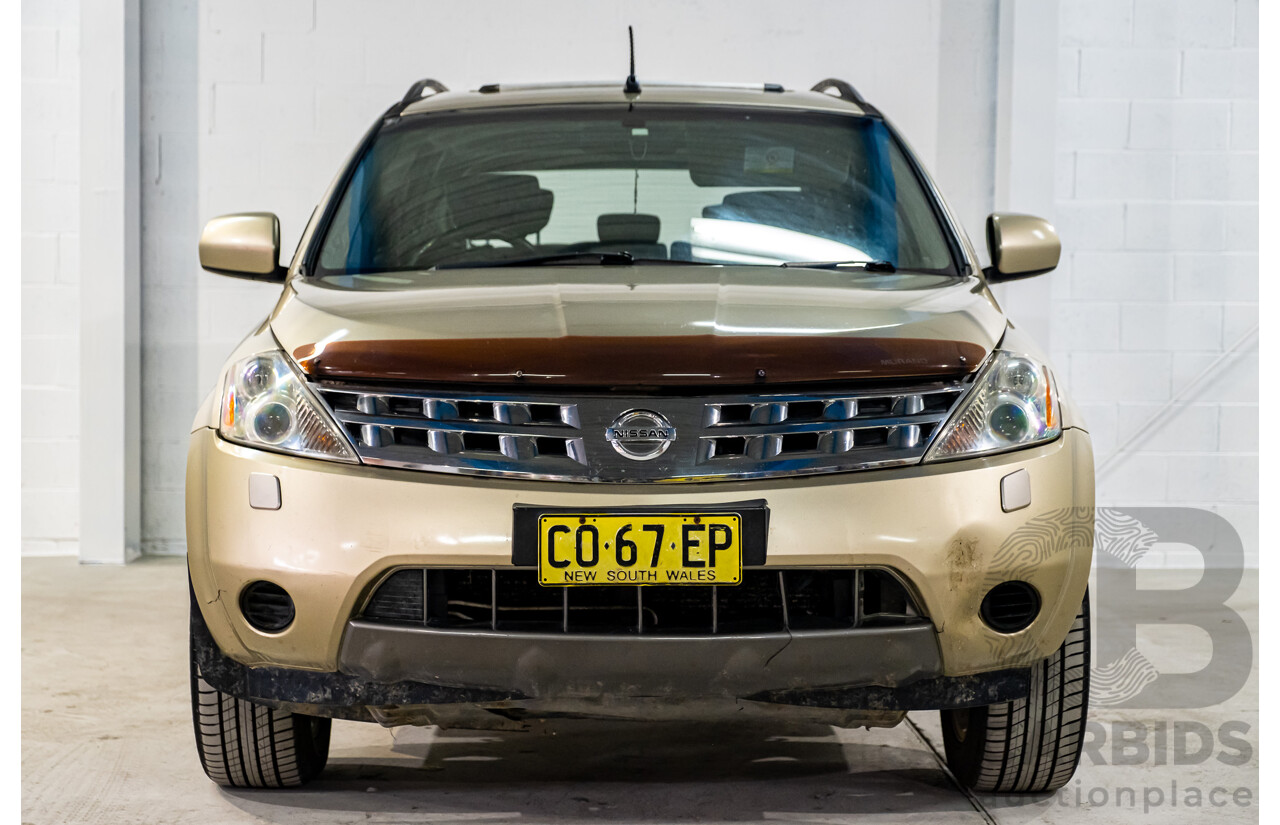 7/2007 Nissan Murano Ti-L (4x4) Z50 4d Wagon Desert Storm Metallic Gold V6 3.5L