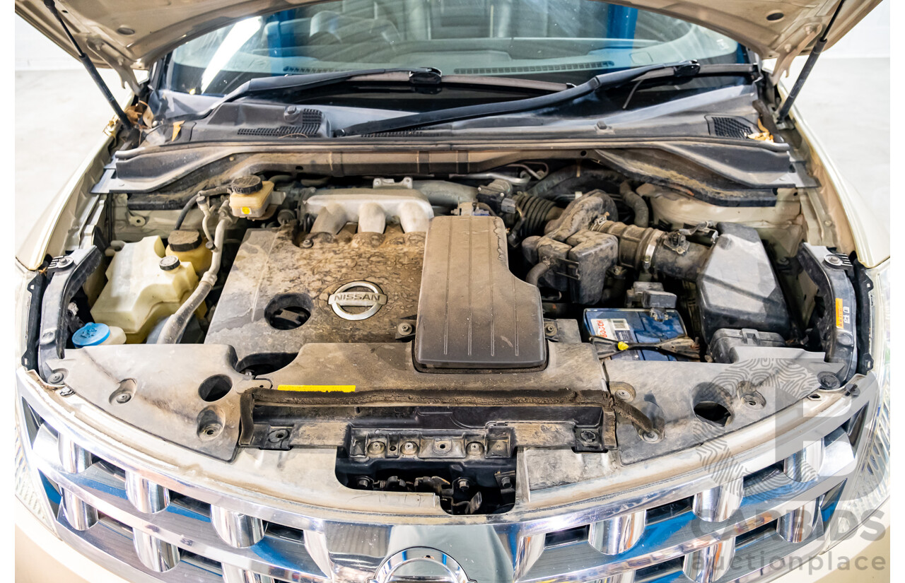 7/2007 Nissan Murano Ti-L (4x4) Z50 4d Wagon Desert Storm Metallic Gold V6 3.5L