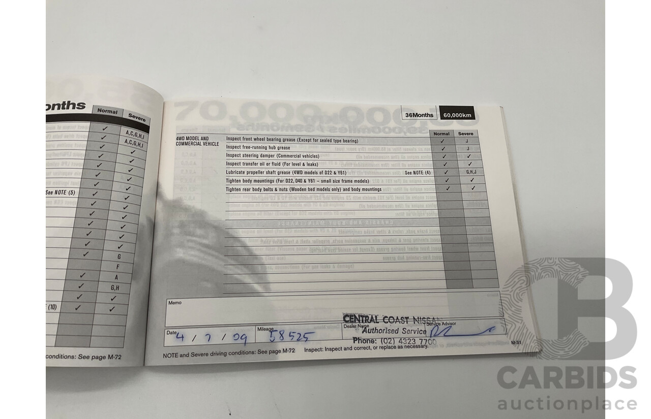 7/2007 Nissan Murano Ti-L (4x4) Z50 4d Wagon Desert Storm Metallic Gold V6 3.5L