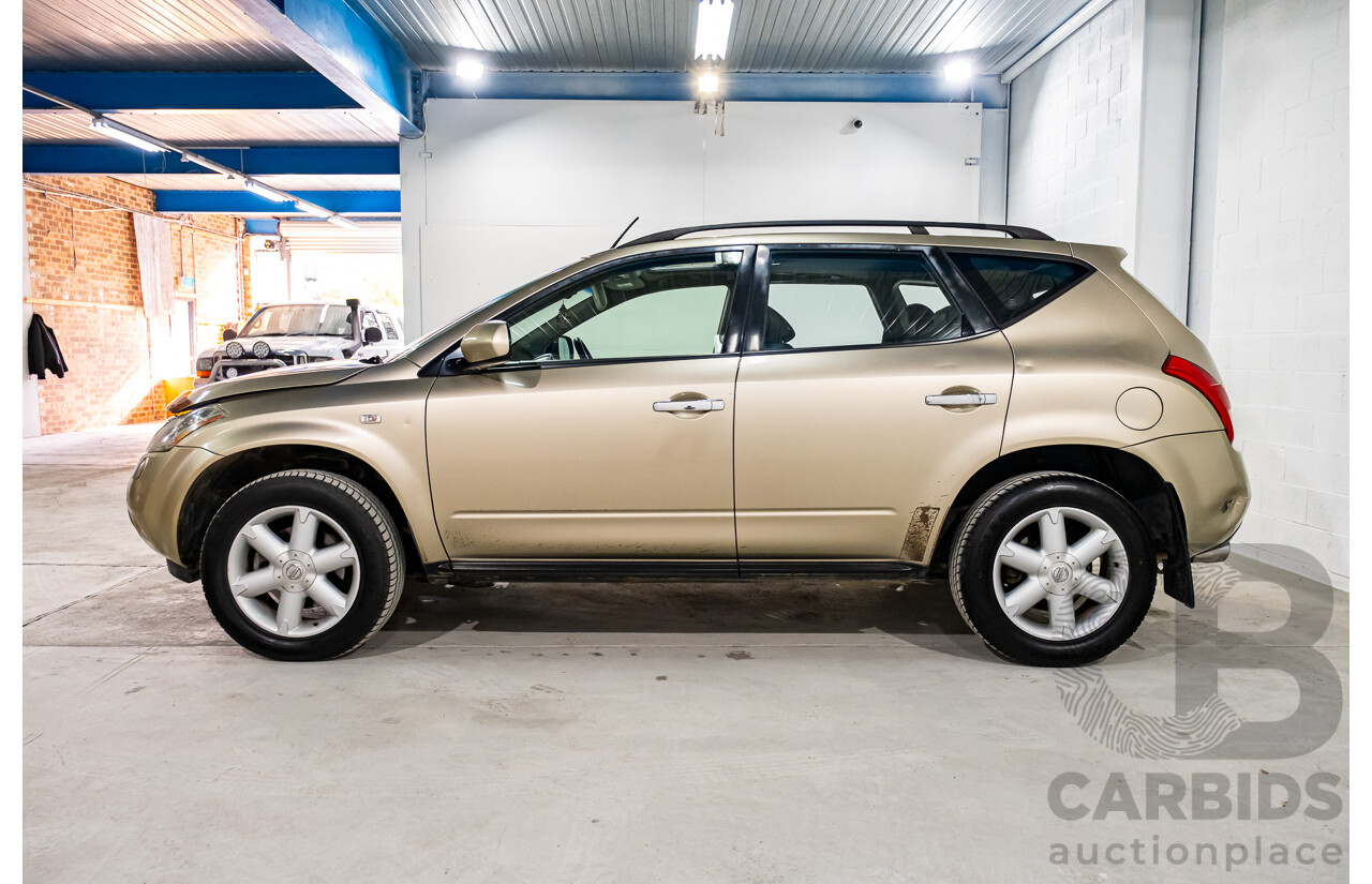 7/2007 Nissan Murano Ti-L (4x4) Z50 4d Wagon Desert Storm Metallic Gold V6 3.5L