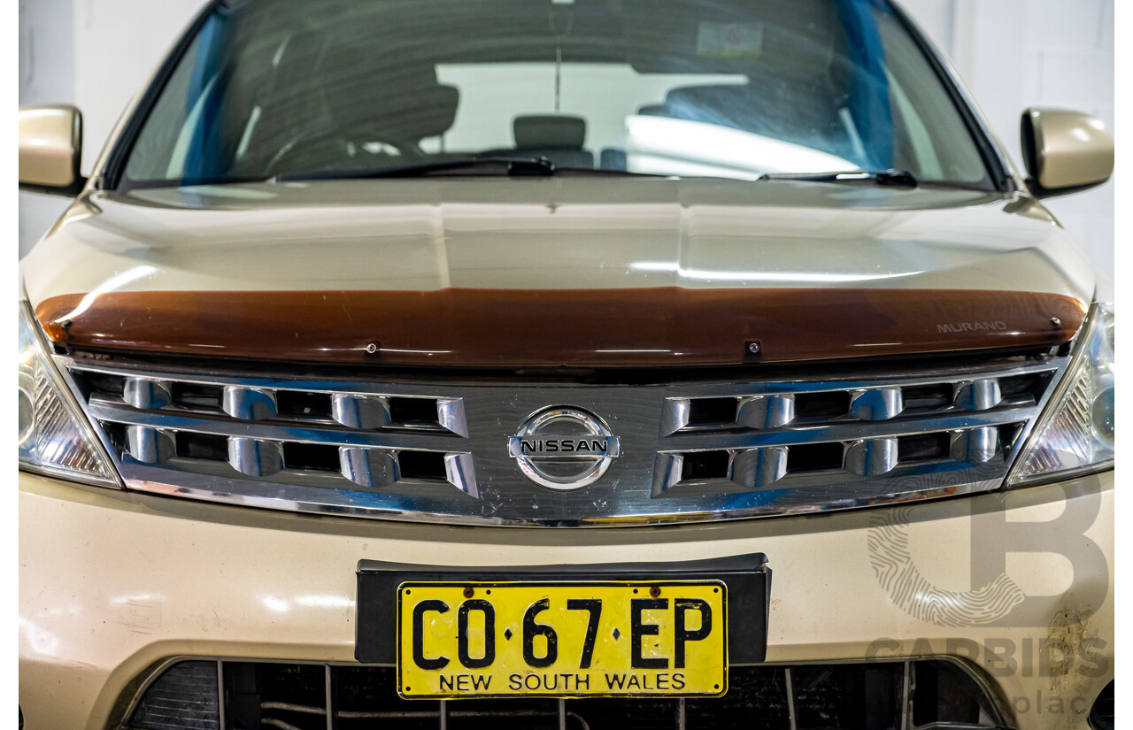 7/2007 Nissan Murano Ti-L (4x4) Z50 4d Wagon Desert Storm Metallic Gold V6 3.5L