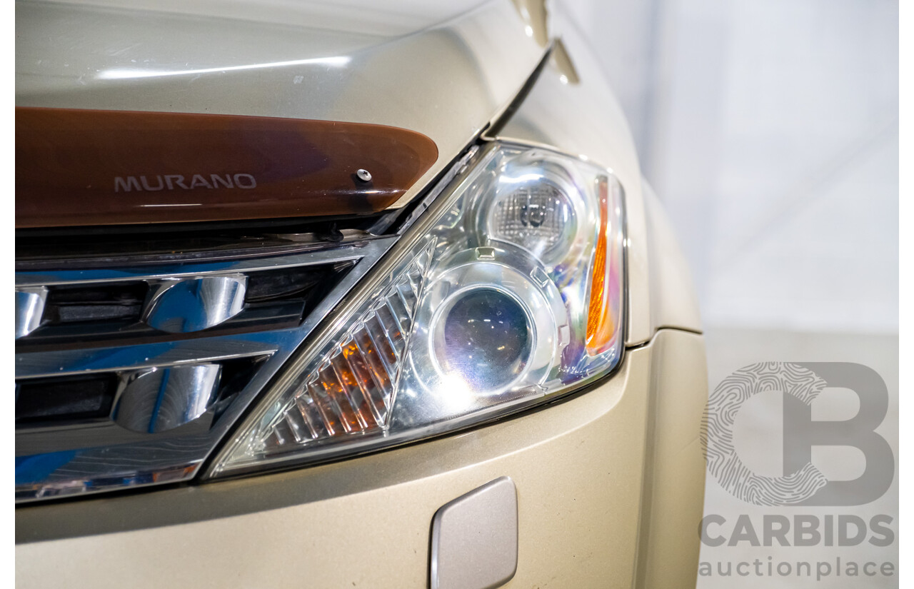 7/2007 Nissan Murano Ti-L (4x4) Z50 4d Wagon Desert Storm Metallic Gold V6 3.5L