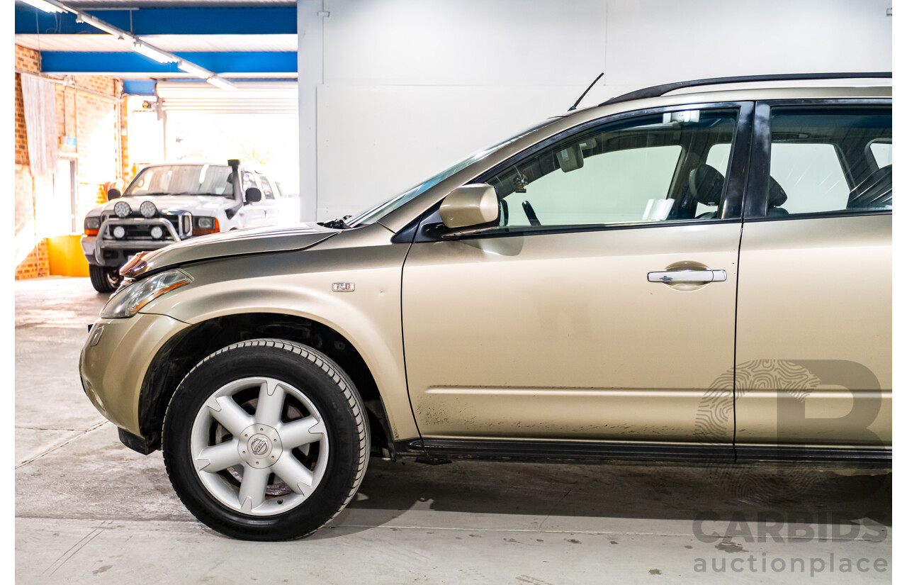 7/2007 Nissan Murano Ti-L (4x4) Z50 4d Wagon Desert Storm Metallic Gold V6 3.5L