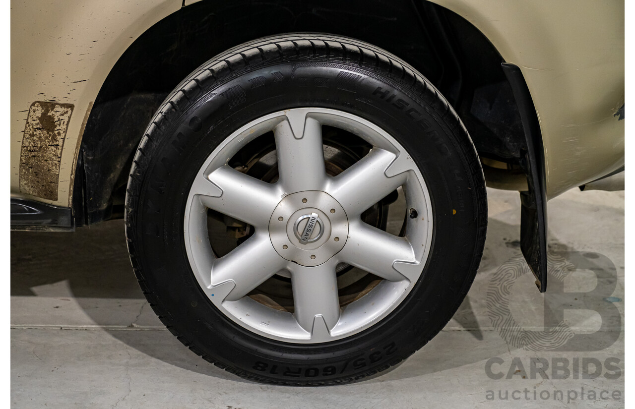 7/2007 Nissan Murano Ti-L (4x4) Z50 4d Wagon Desert Storm Metallic Gold V6 3.5L