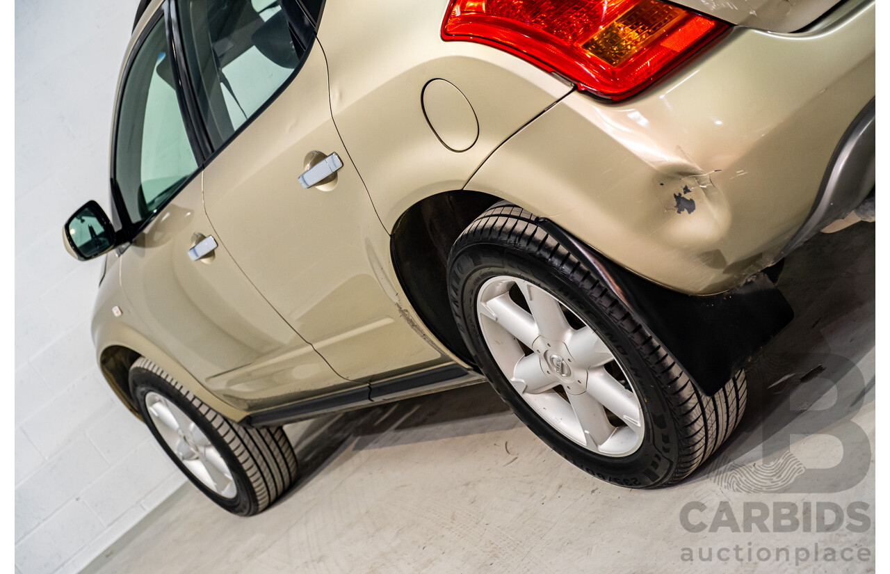 7/2007 Nissan Murano Ti-L (4x4) Z50 4d Wagon Desert Storm Metallic Gold V6 3.5L