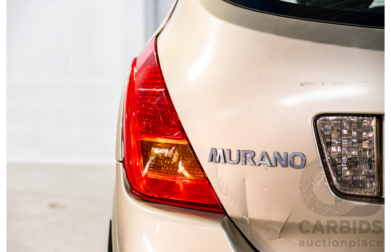 7/2007 Nissan Murano Ti-L (4x4) Z50 4d Wagon Desert Storm Metallic Gold V6 3.5L
