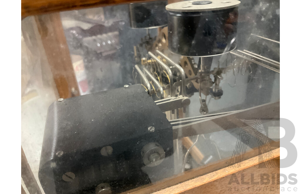 Vintage Sartorius-werke Analytical Balance Scales in Isolation Case Made in Germany