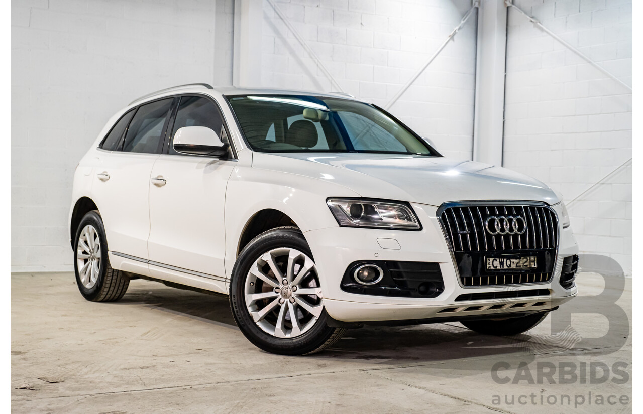 12/2014 Audi Q5 2.0 TDI Quattro (AWD) 8R MY14 4d Wagon White Turbo Diesel 2.0L