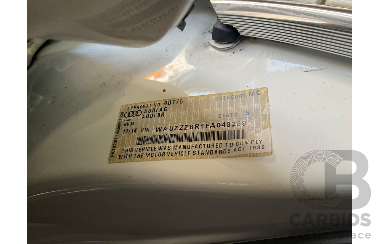 12/2014 Audi Q5 2.0 TDI Quattro (AWD) 8R MY14 4d Wagon White Turbo Diesel 2.0L