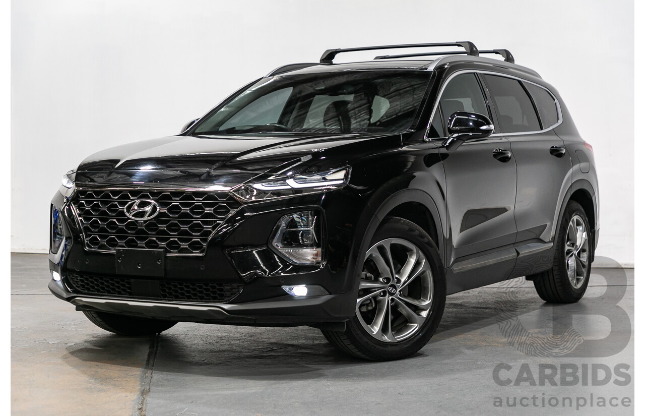 11/2018 Hyundai Santa Fe Highlander (4x4) TM MY19 4d Wagon Phantom Black Turbo Diesel 2.2L - 7 Seater