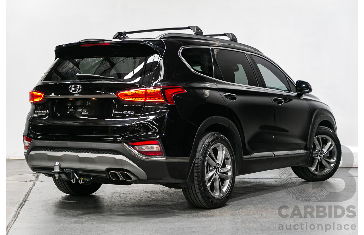 11/2018 Hyundai Santa Fe Highlander (4x4) TM MY19 4d Wagon Phantom Black Turbo Diesel 2.2L - 7 Seater