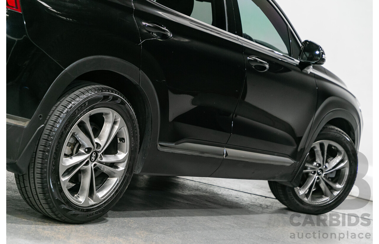 11/2018 Hyundai Santa Fe Highlander (4x4) TM MY19 4d Wagon Phantom Black Turbo Diesel 2.2L - 7 Seater