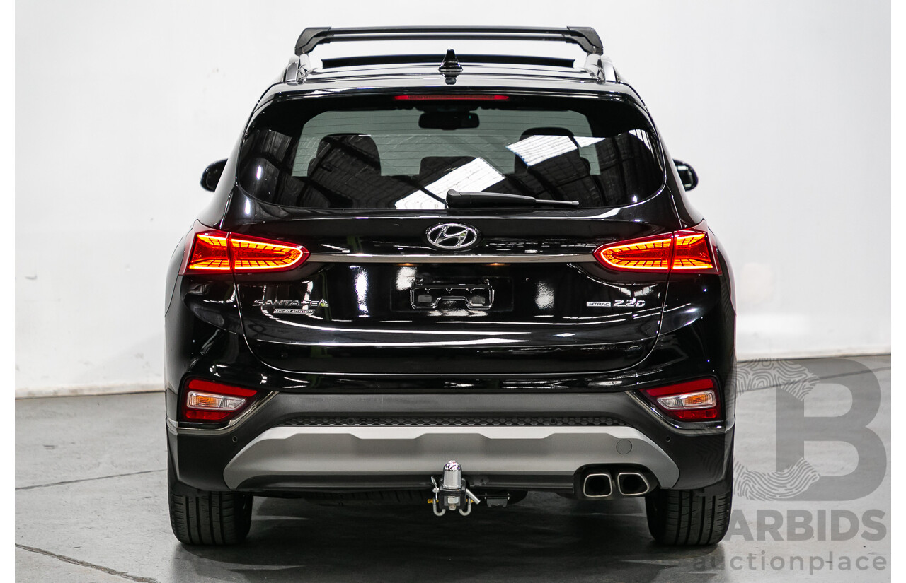11/2018 Hyundai Santa Fe Highlander (4x4) TM MY19 4d Wagon Phantom Black Turbo Diesel 2.2L - 7 Seater