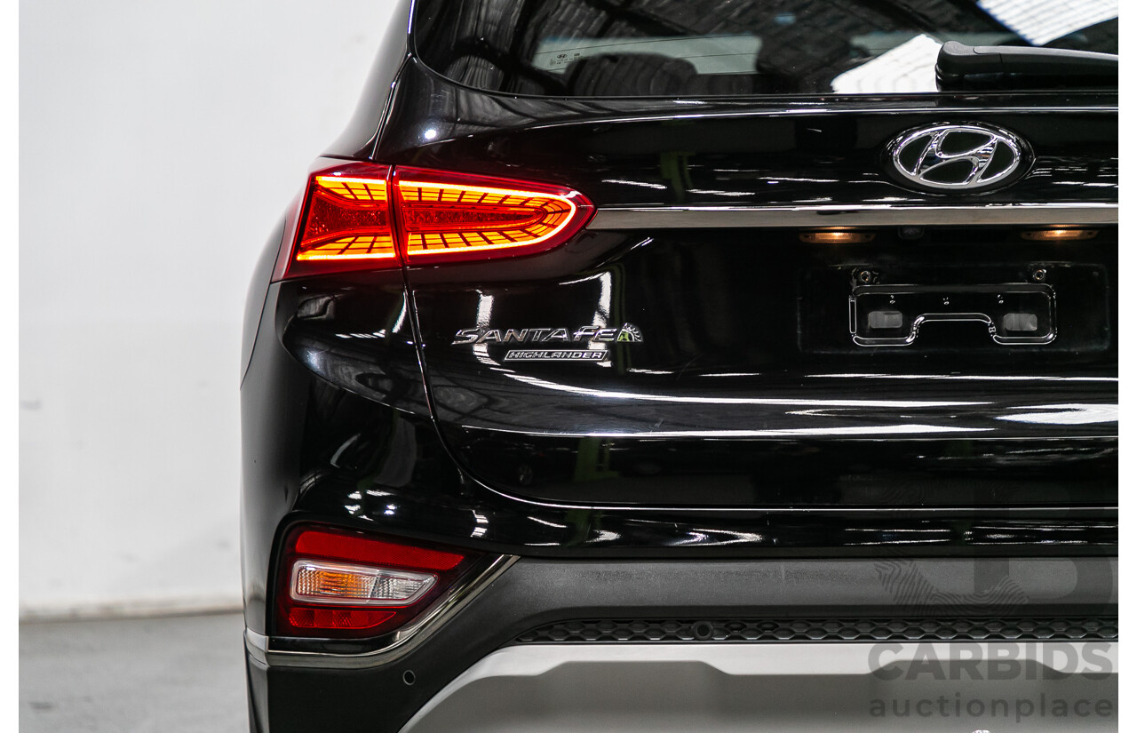 11/2018 Hyundai Santa Fe Highlander (4x4) TM MY19 4d Wagon Phantom Black Turbo Diesel 2.2L - 7 Seater