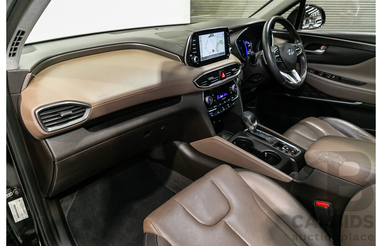 11/2018 Hyundai Santa Fe Highlander (4x4) TM MY19 4d Wagon Phantom Black Turbo Diesel 2.2L - 7 Seater