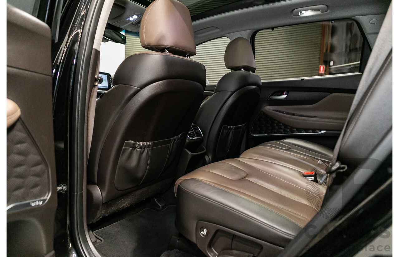 11/2018 Hyundai Santa Fe Highlander (4x4) TM MY19 4d Wagon Phantom Black Turbo Diesel 2.2L - 7 Seater