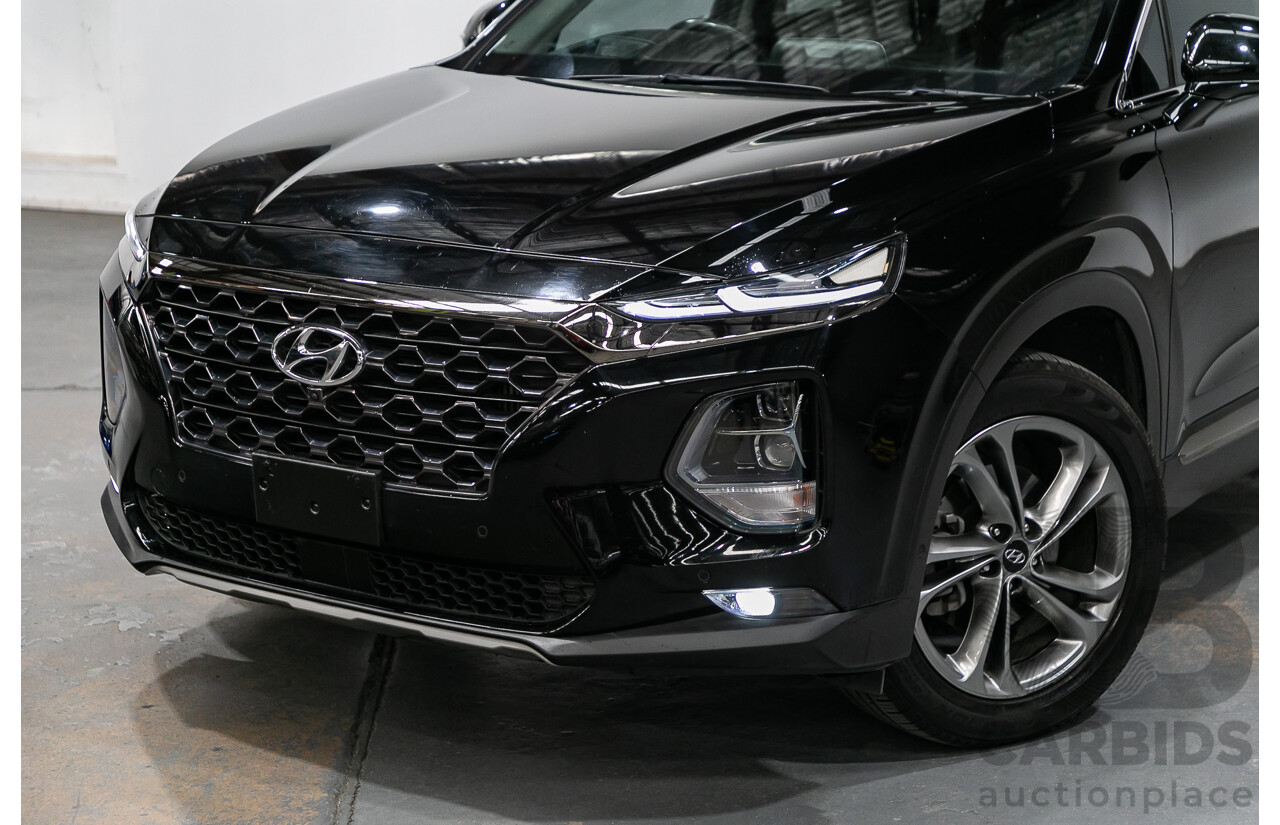 11/2018 Hyundai Santa Fe Highlander (4x4) TM MY19 4d Wagon Phantom Black Turbo Diesel 2.2L - 7 Seater