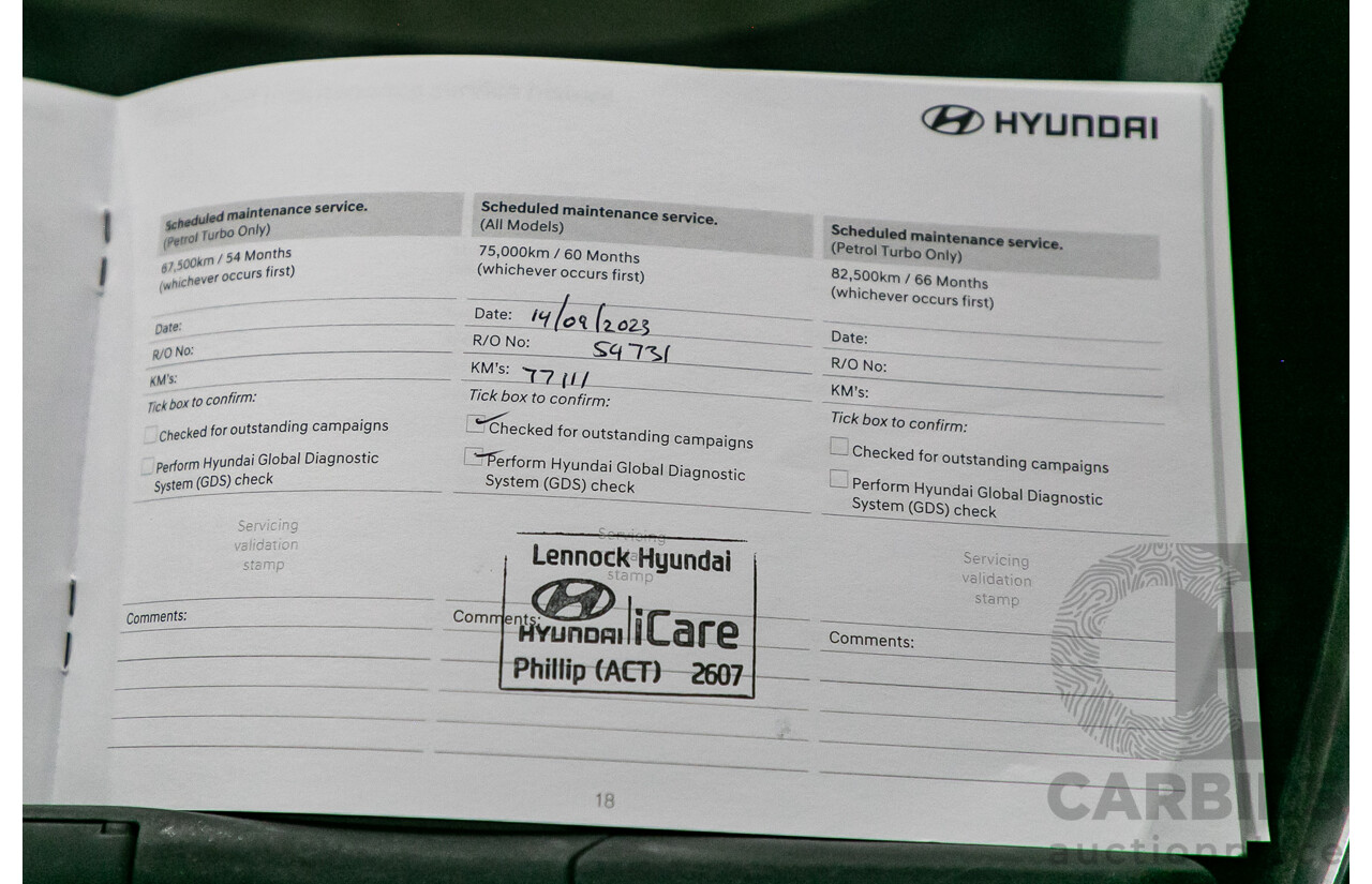 11/2018 Hyundai Santa Fe Highlander (4x4) TM MY19 4d Wagon Phantom Black Turbo Diesel 2.2L - 7 Seater