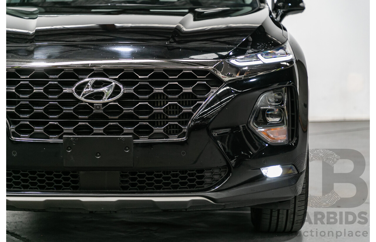 11/2018 Hyundai Santa Fe Highlander (4x4) TM MY19 4d Wagon Phantom Black Turbo Diesel 2.2L - 7 Seater