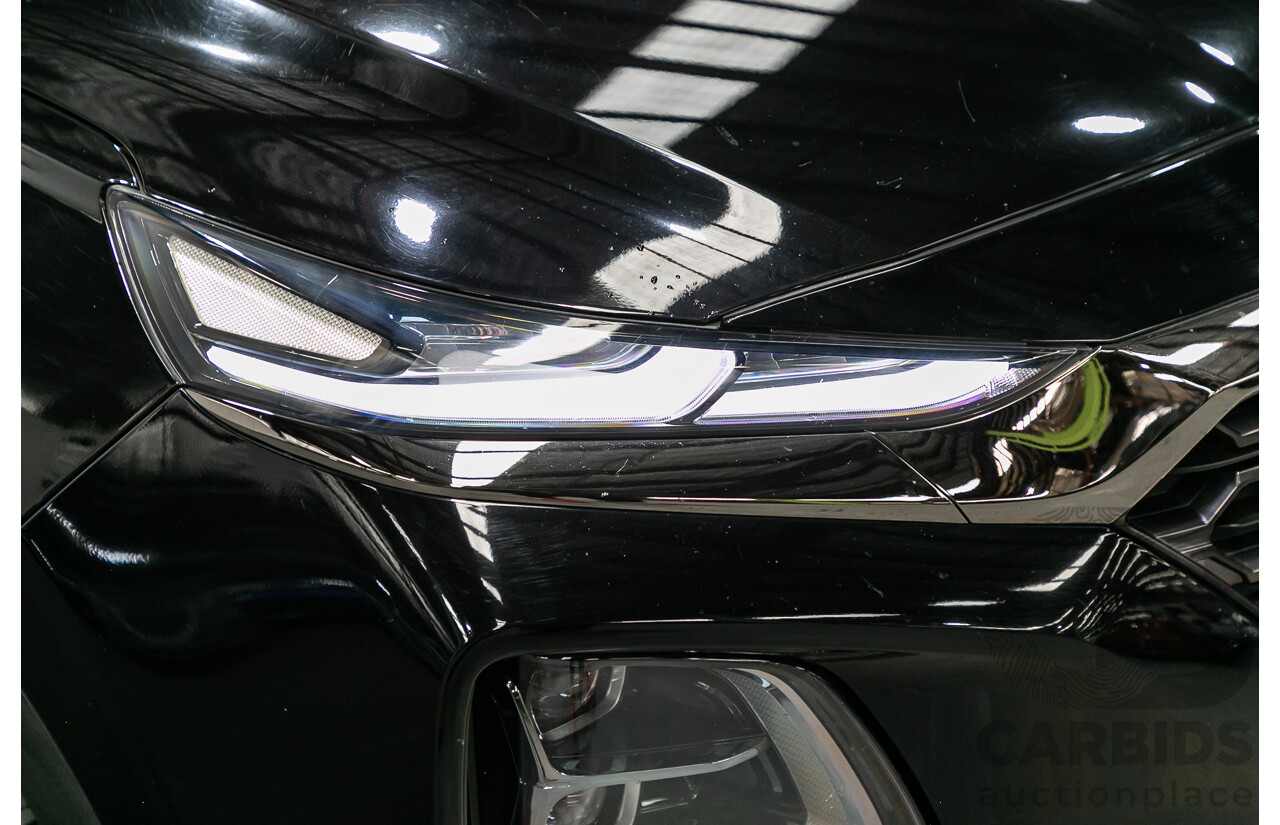 11/2018 Hyundai Santa Fe Highlander (4x4) TM MY19 4d Wagon Phantom Black Turbo Diesel 2.2L - 7 Seater
