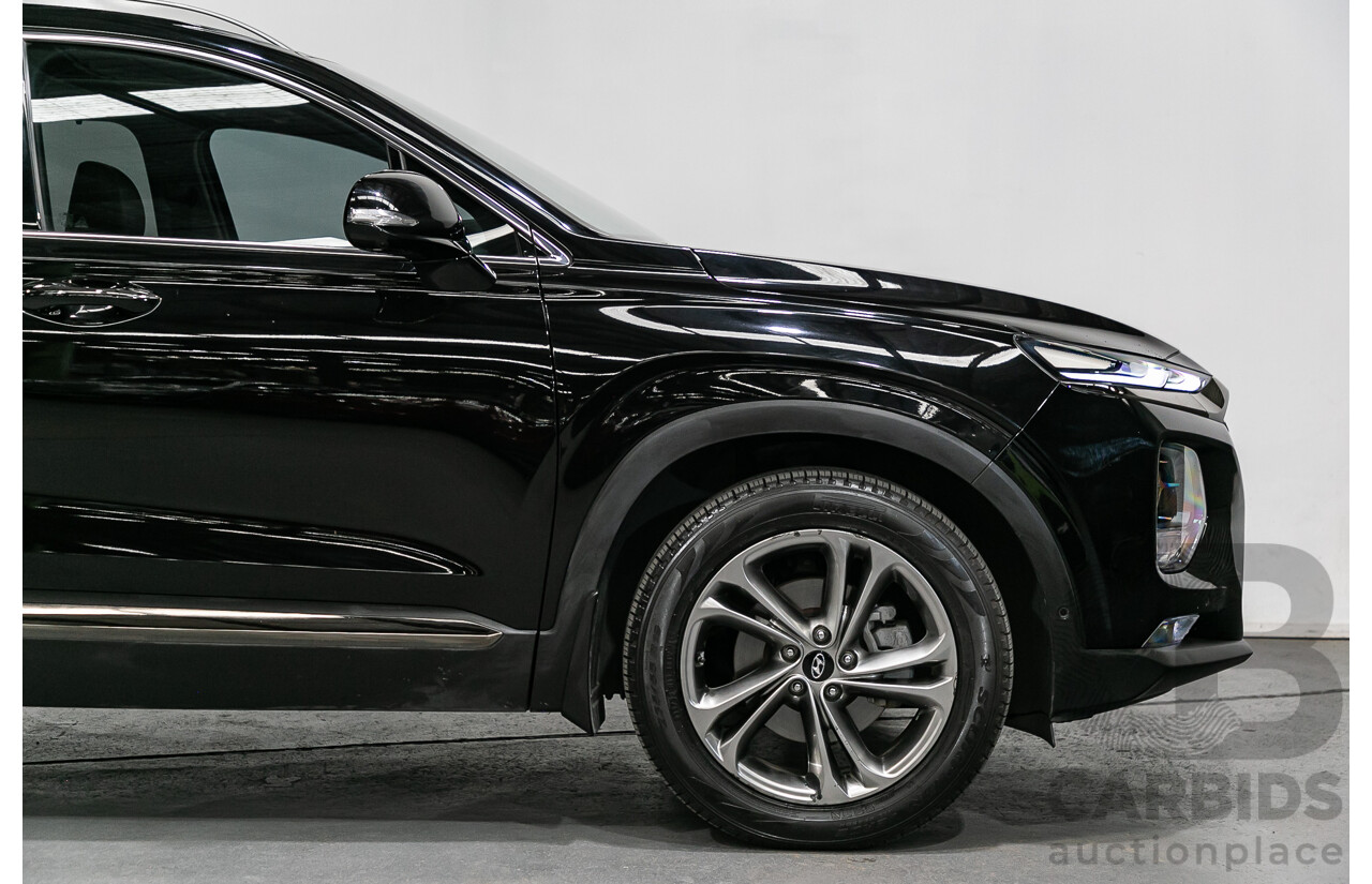 11/2018 Hyundai Santa Fe Highlander (4x4) TM MY19 4d Wagon Phantom Black Turbo Diesel 2.2L - 7 Seater