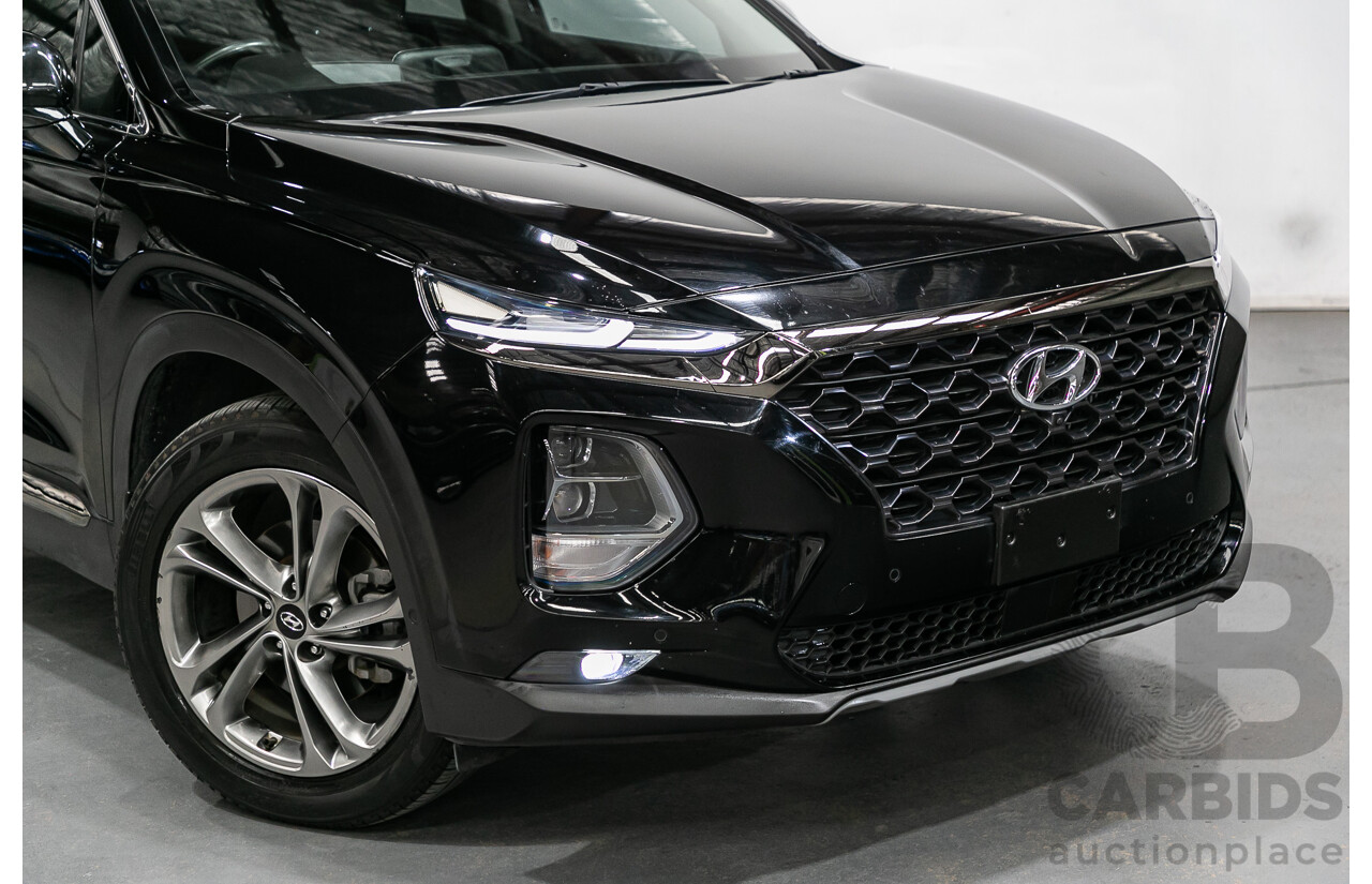 11/2018 Hyundai Santa Fe Highlander (4x4) TM MY19 4d Wagon Phantom Black Turbo Diesel 2.2L - 7 Seater