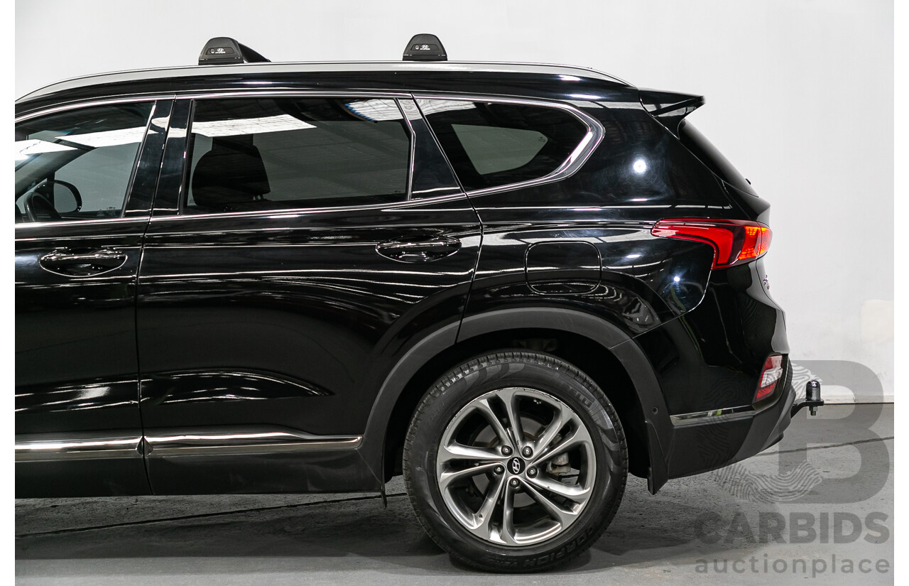 11/2018 Hyundai Santa Fe Highlander (4x4) TM MY19 4d Wagon Phantom Black Turbo Diesel 2.2L - 7 Seater