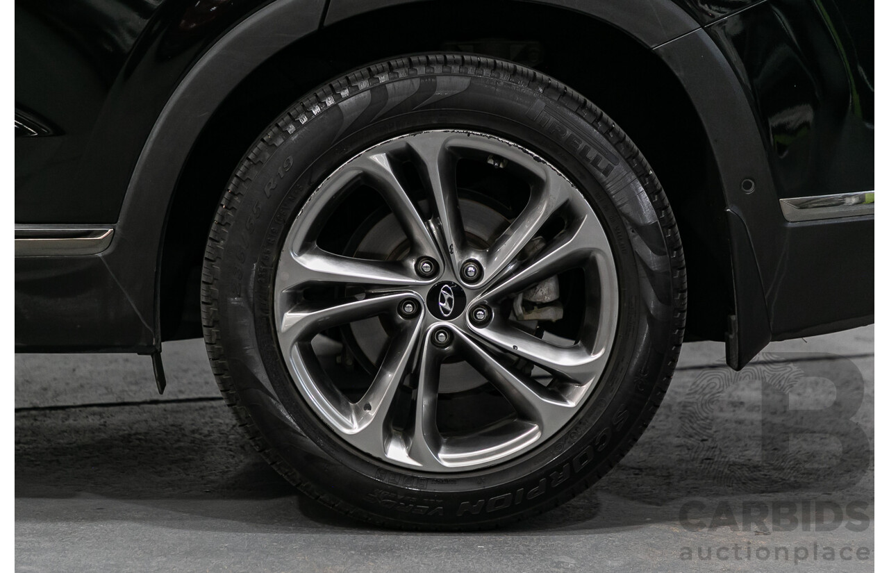 11/2018 Hyundai Santa Fe Highlander (4x4) TM MY19 4d Wagon Phantom Black Turbo Diesel 2.2L - 7 Seater