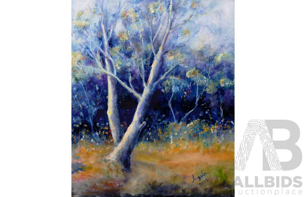 Angela Stankovic, Bluescape 2023, Oil on Canvas