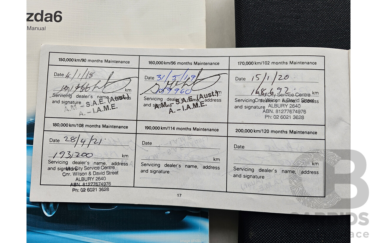 12/2009 Mazda Mazda6 Luxury Sports GH MY09 5d Hatchback Black 2.5L