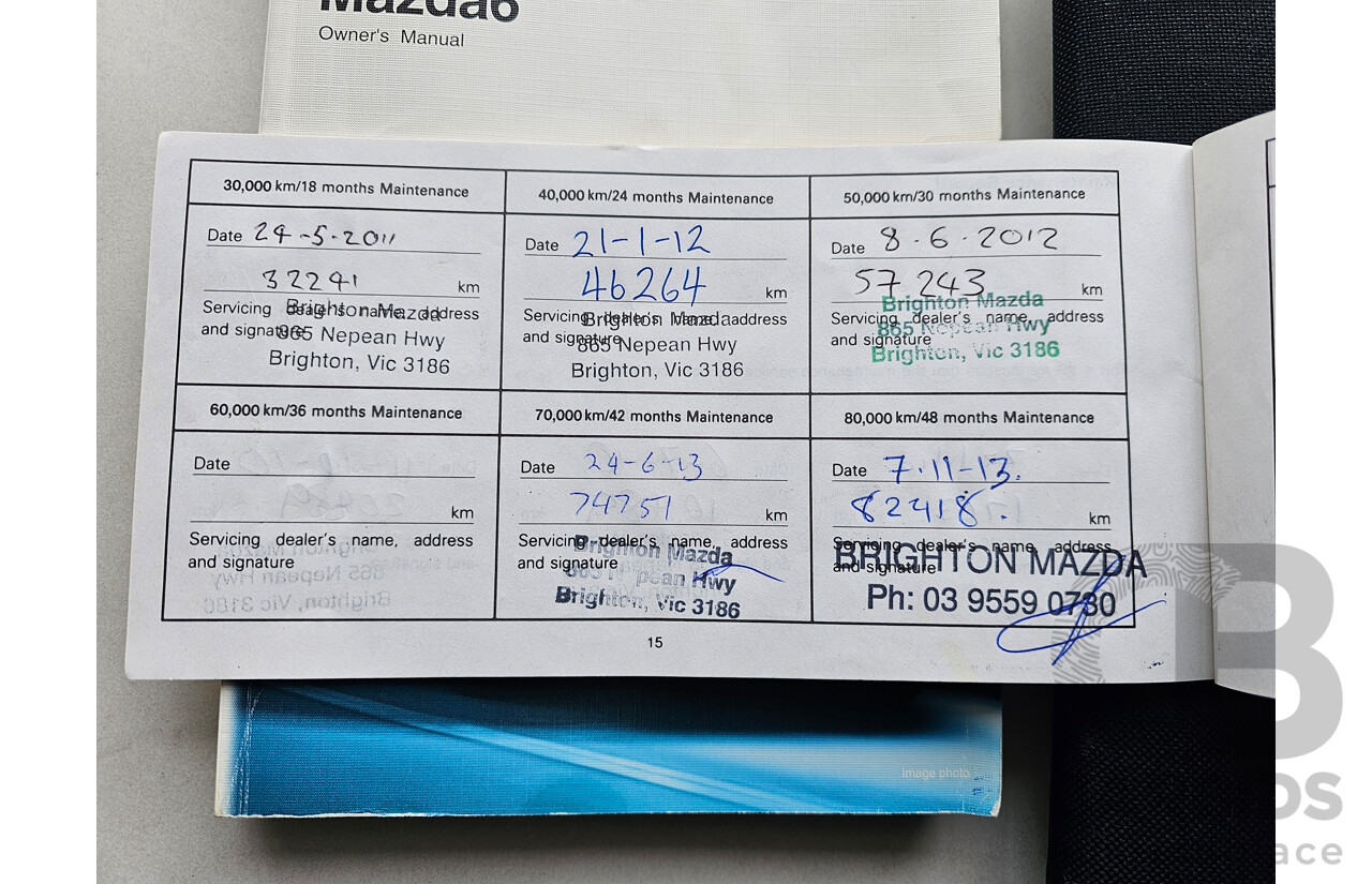 12/2009 Mazda Mazda6 Luxury Sports GH MY09 5d Hatchback Black 2.5L