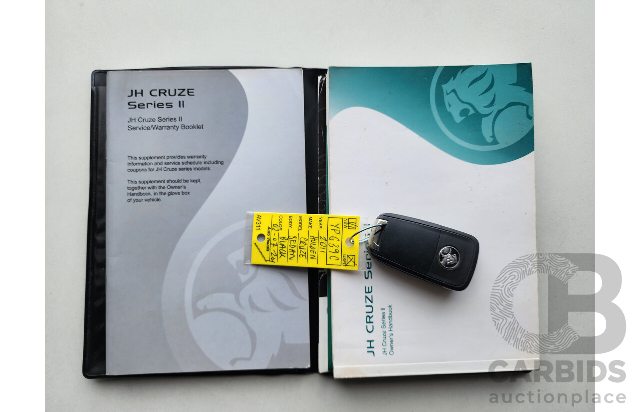 08/2011 Holden Cruze SRi V FWD JH 4D Sedan Black 1.4L