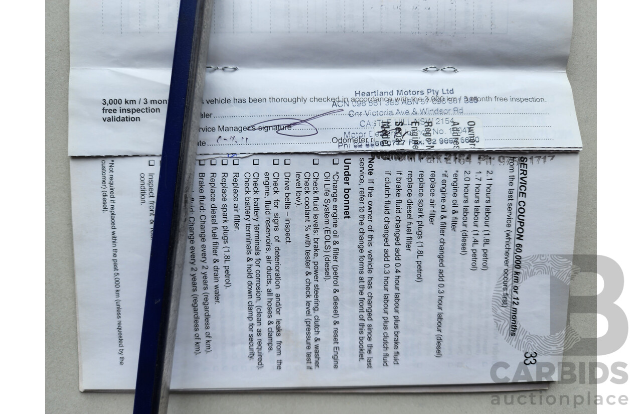 08/2011 Holden Cruze SRi V FWD JH 4D Sedan Black 1.4L