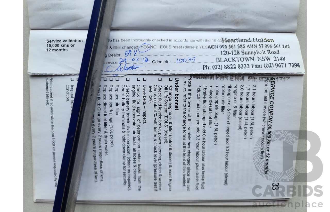 08/2011 Holden Cruze SRi V FWD JH 4D Sedan Black 1.4L