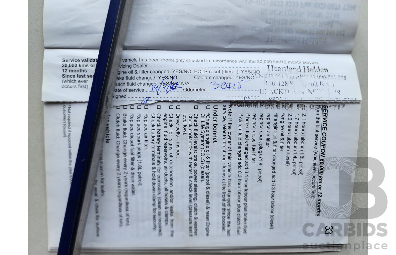 08/2011 Holden Cruze SRi V FWD JH 4D Sedan Black 1.4L