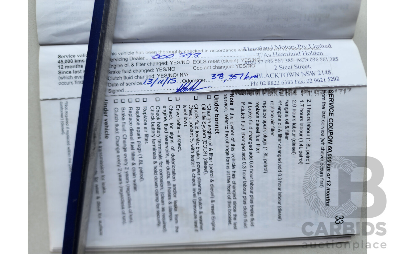 08/2011 Holden Cruze SRi V FWD JH 4D Sedan Black 1.4L