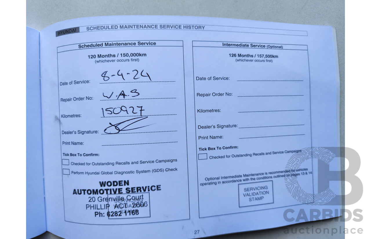 08/2012 Hyundai I30 ACTIVE FWD GD 5D Hatchback Silver 1.8L