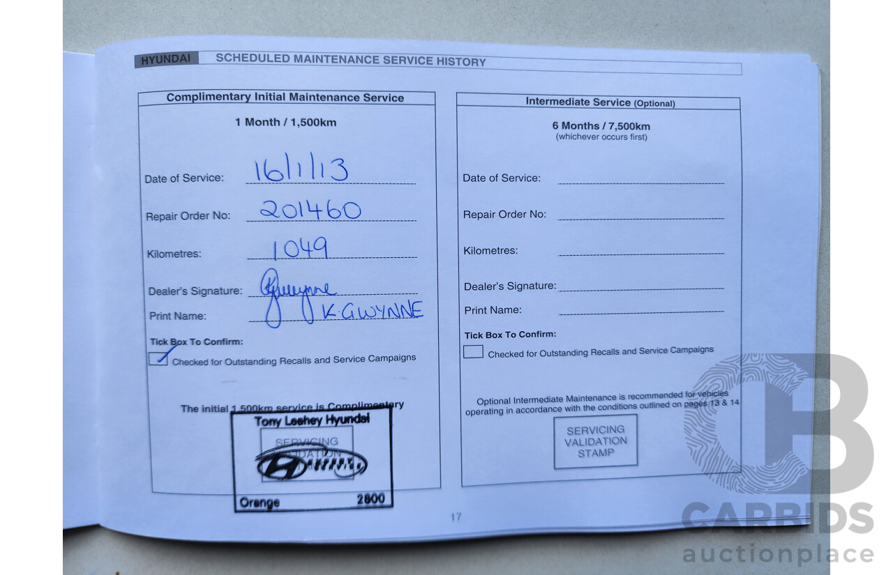 08/2012 Hyundai I30 ACTIVE FWD GD 5D Hatchback Silver 1.8L