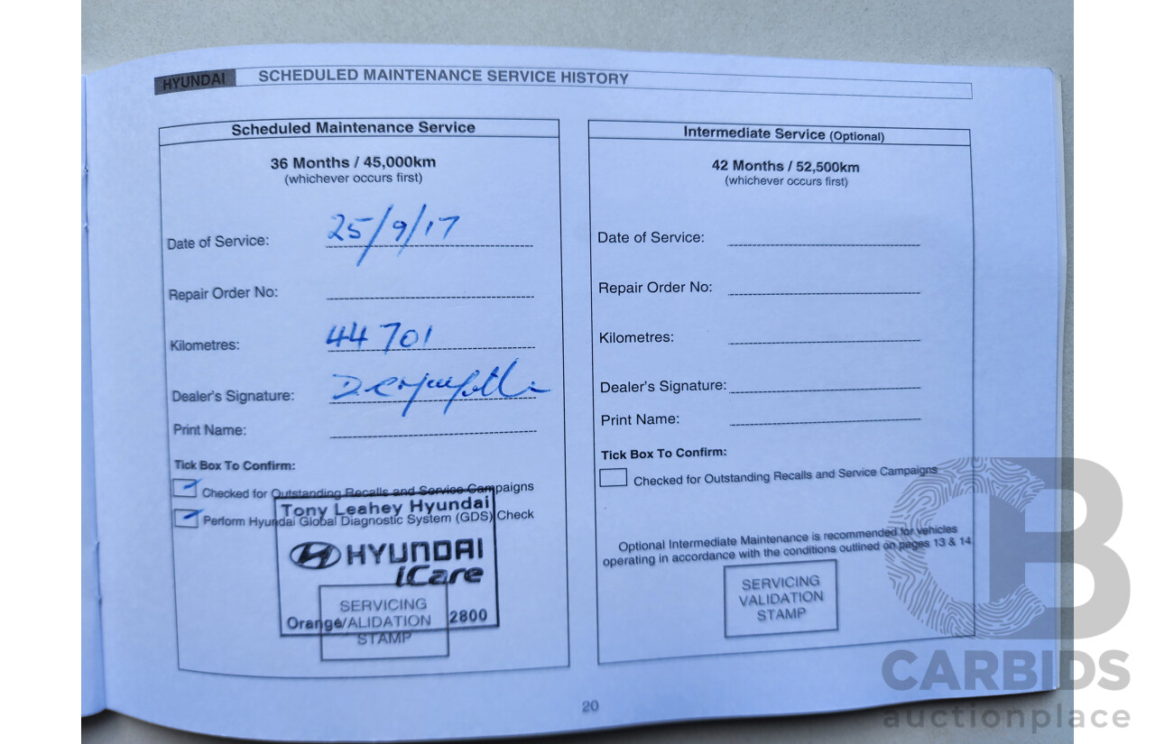 08/2012 Hyundai I30 ACTIVE FWD GD 5D Hatchback Silver 1.8L