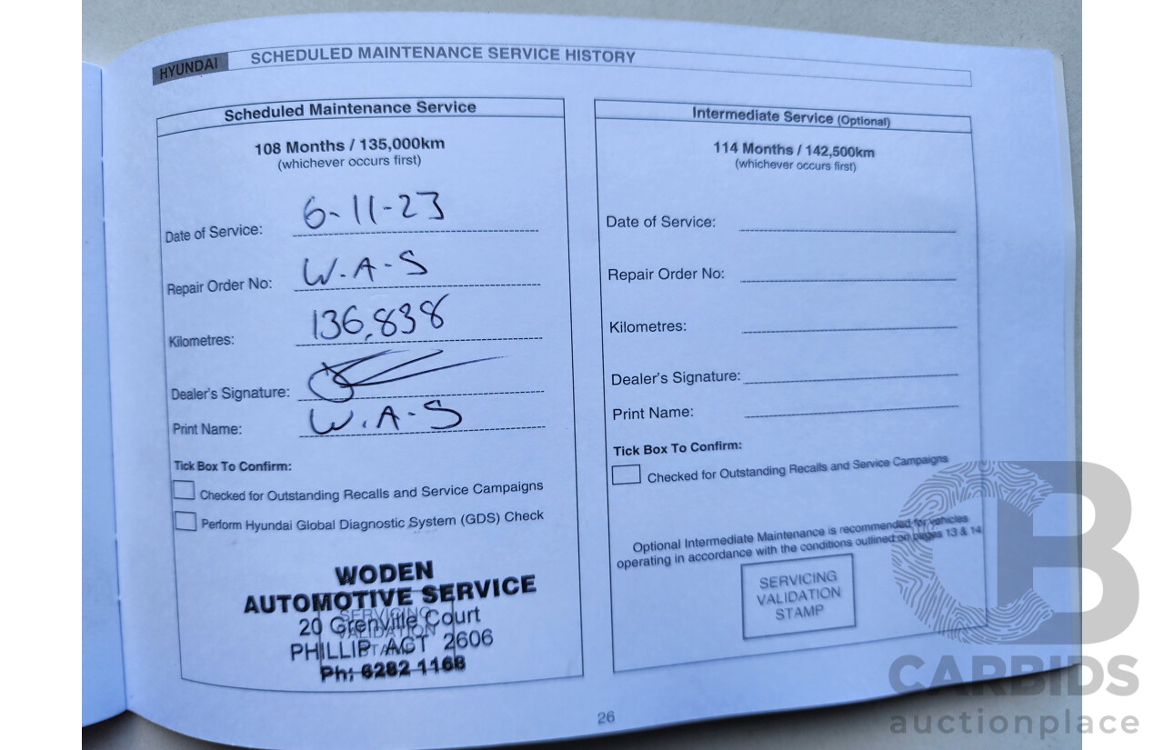 08/2012 Hyundai I30 ACTIVE FWD GD 5D Hatchback Silver 1.8L